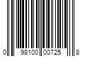 Barcode Image for UPC code 098100007258