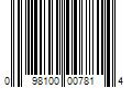 Barcode Image for UPC code 098100007814