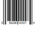 Barcode Image for UPC code 098286000074