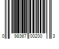 Barcode Image for UPC code 098367002003