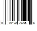 Barcode Image for UPC code 098400000058