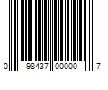 Barcode Image for UPC code 098437000007