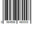 Barcode Image for UPC code 09845984800038