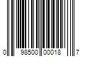 Barcode Image for UPC code 098500000187