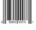 Barcode Image for UPC code 098500000781