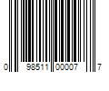 Barcode Image for UPC code 098511000077