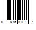 Barcode Image for UPC code 098531000071