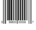 Barcode Image for UPC code 098600000087