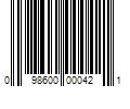 Barcode Image for UPC code 098600000421