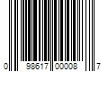 Barcode Image for UPC code 098617000087