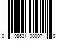 Barcode Image for UPC code 098631000070