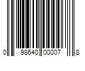 Barcode Image for UPC code 098640000078