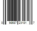 Barcode Image for UPC code 098687231817