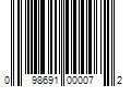 Barcode Image for UPC code 098691000072