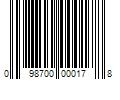 Barcode Image for UPC code 098700000178