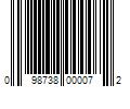 Barcode Image for UPC code 098738000072