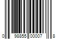 Barcode Image for UPC code 098855000078