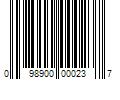 Barcode Image for UPC code 098900000237