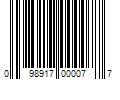 Barcode Image for UPC code 098917000077