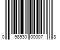 Barcode Image for UPC code 098930000078