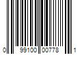 Barcode Image for UPC code 099100007781