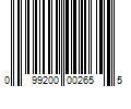 Barcode Image for UPC code 099200002655