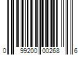 Barcode Image for UPC code 099200002686