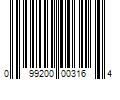 Barcode Image for UPC code 099200003164