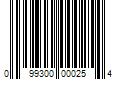 Barcode Image for UPC code 099300000254