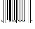 Barcode Image for UPC code 099315000072