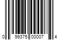 Barcode Image for UPC code 099375000074