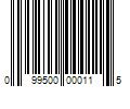 Barcode Image for UPC code 099500000115