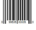 Barcode Image for UPC code 099535000050