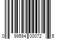 Barcode Image for UPC code 099594000725