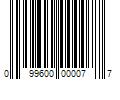 Barcode Image for UPC code 099600000077