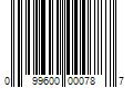 Barcode Image for UPC code 099600000787