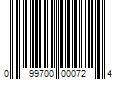 Barcode Image for UPC code 099700000724