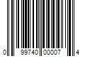 Barcode Image for UPC code 099740000074