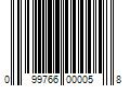 Barcode Image for UPC code 099766000058