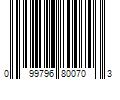 Barcode Image for UPC code 099796800703