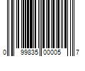 Barcode Image for UPC code 099835000057