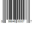 Barcode Image for UPC code 099846000077