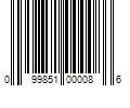 Barcode Image for UPC code 099851000086