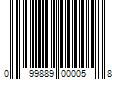 Barcode Image for UPC code 099889000058