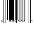 Barcode Image for UPC code 099889000072