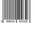 Barcode Image for UPC code 0999000400326