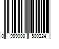 Barcode Image for UPC code 0999000500224