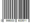 Barcode Image for UPC code 0999000600511