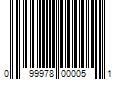 Barcode Image for UPC code 099978000051