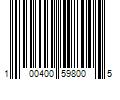 Barcode Image for UPC code 100400598005